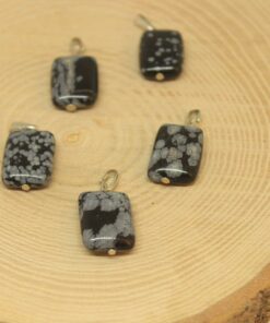 Alternative view of Kar Tanesi Obsidyen Taşı Kolye Ucu (14765)