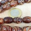 2 Göz Tibet Akik Taşı Şekilli Kesim 12x15mm/adet (45792-1)