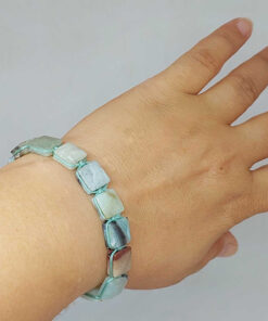 Amazonit Taşı Makrome Tasarım Bileklik (51590)