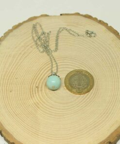 Alternative view of Amazonit taşı Kolye Ucu Zincirli