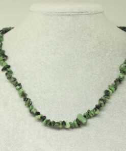 Anyolit (Rubizoit, Rubyzoisit) Taşı Küçük Taşlar Kolye (22190)