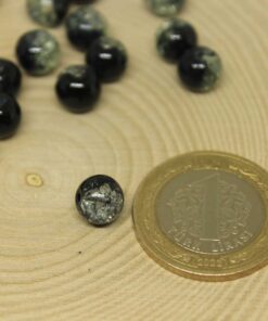 Siyah Renkli Cam Boncuk 8mm/adet (24310)