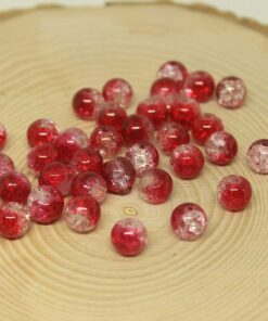 Alternative view of Nar Çiçeği Renkli Cam Boncuk 8mm/adet (24330)