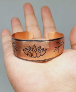 Lotus Sembollü Bakır Bileklik (52640)