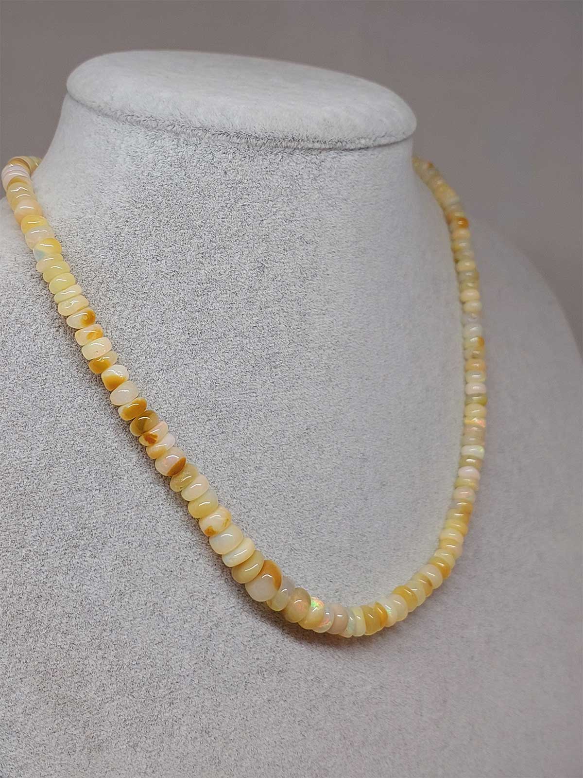 Etiyopya Opal Taşı Kolye Yansımalı Renkler 64 Karat Çelik Kapama (51260) - Görsel 2