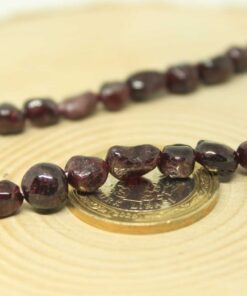 Alternative view of Lal (Granat) (Garnet) Taşı Doğal Parçalar Kolye (Klipsli) (25407)