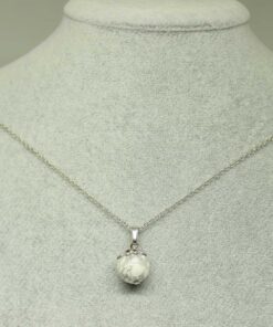 Havlit Taşı Kolye Ucu Zincirli