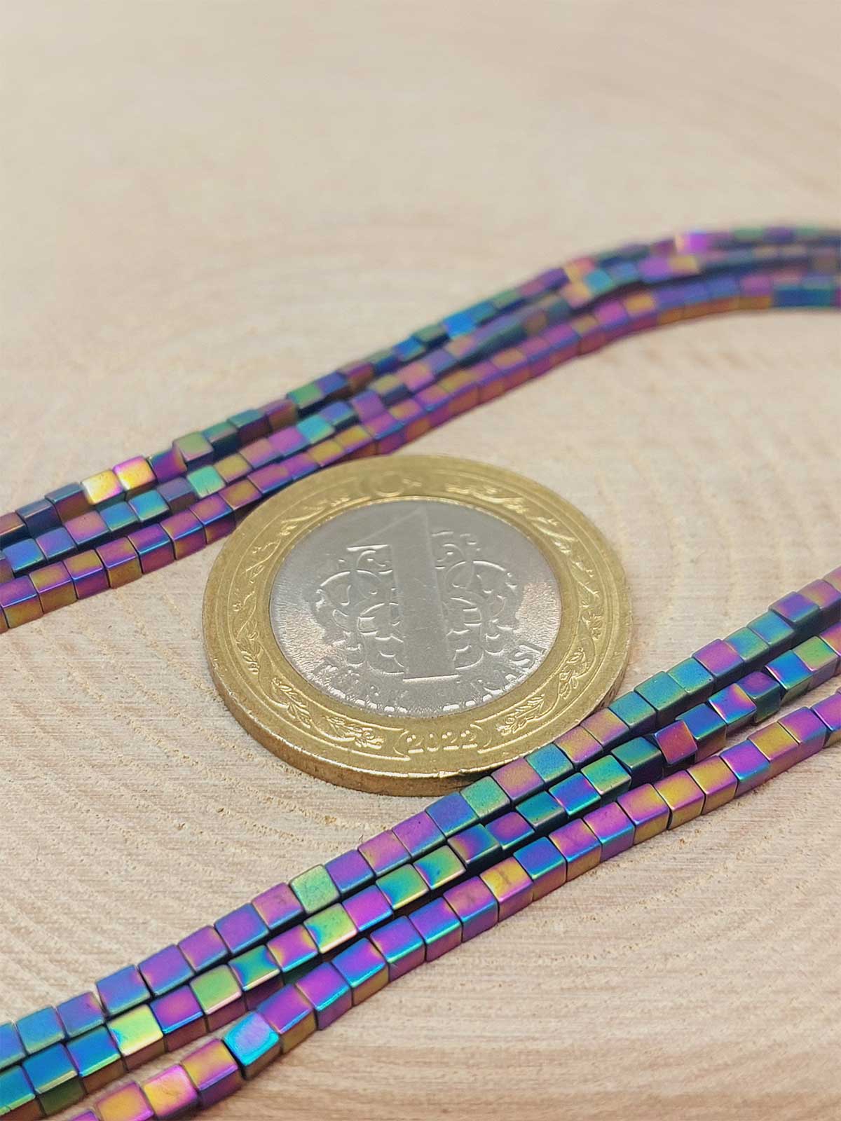 Hematit Taşı Dizi 2*2mm (49646) - Görsel 2