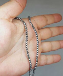 Hematit Taşı Faset Kesim 3mm Dizi (52430)