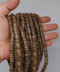 Hindistan Cevizi Kabuğu Ahşap Dizi Silindir Kesim 3.5*7mm (53066)