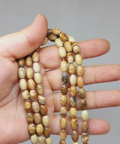Jasper Taşı Arpa Kesim Dizi 6*8.5mm (49982)