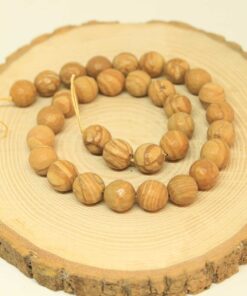 Çeyrek Dizi (9cm uzunluğundadır!) Jasper Taşı Çeyrek Dizi 11.5-12mm Aralığı (25840)