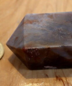 Kahverengi Kalsedon Taşı Piramit Uçlu