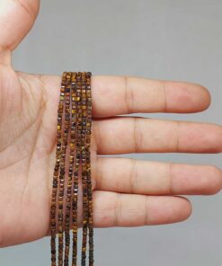 Kaplangözü Taşı Küp Şekilli Dizi 2mm (51130) YARIM Dizi (17cm uzunluğundadır)