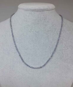 Labradorit Taşı Küp Şekilli 2.5mm Kolye (Sabit Klipsli)