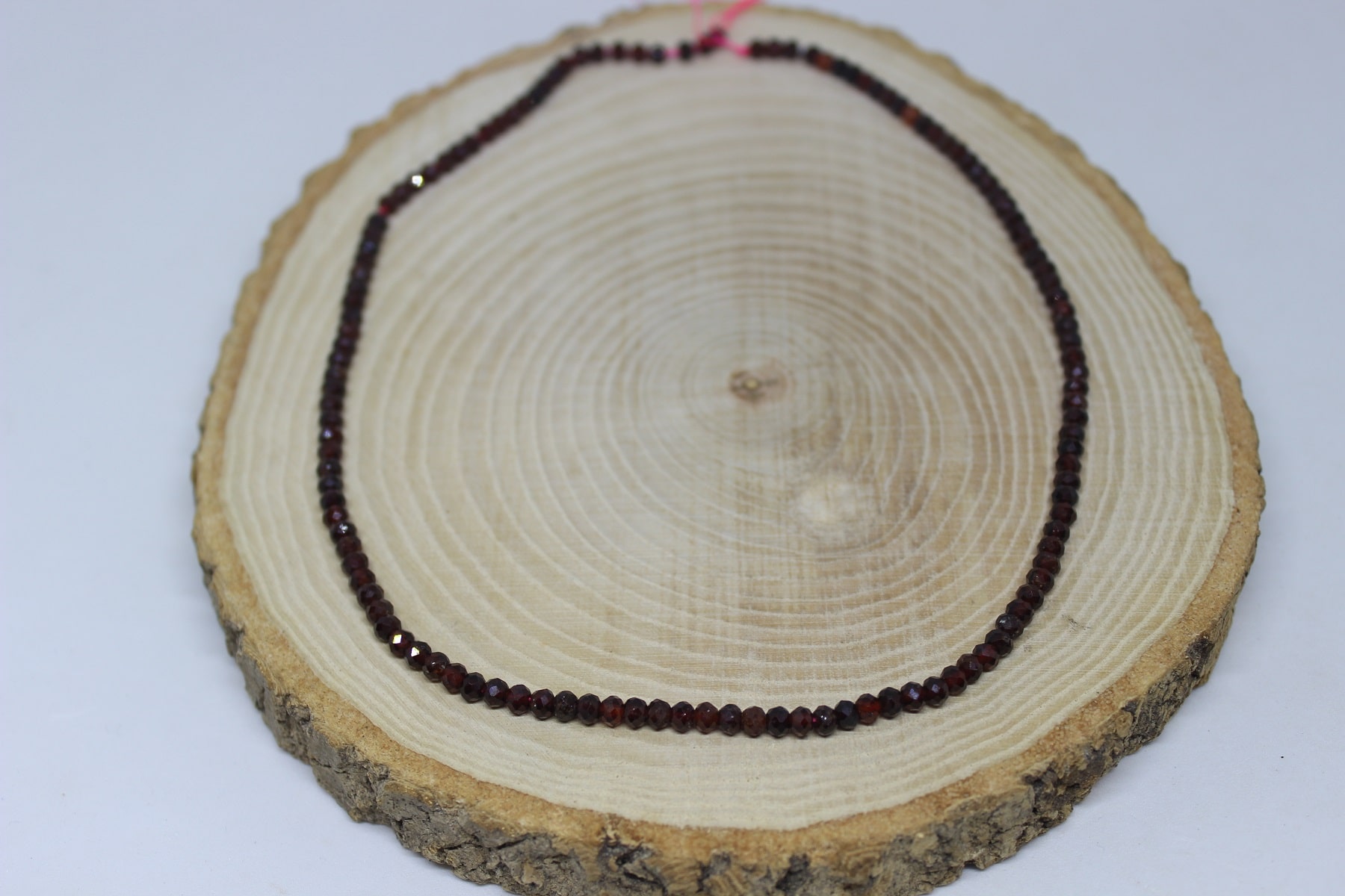 Lal - Granat - Garnet Taşı Rondela Faset Kesim 3.5*2.5mm dizi