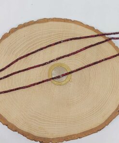 Alternative view of Lal (Granat) (Garnet) Taşı Küp Şekilli Dizi 2mm (51132)