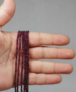 Lal (Granat) (Garnet) Taşı Küp Şekilli Dizi 2mm (51132)