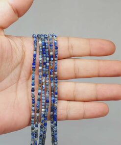 Lapis Taşı Küp Şekilli Dizi 2mm (51144) YARIM Dizi (17cm uzunluğundadır)