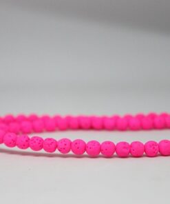 Alternative view of Lav Taşı Fosforlu Pembe Renkli Dizi 6mm