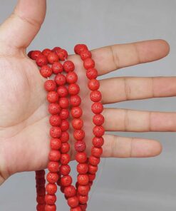 Lav Taşı Kırmızı Dizi 8mm (52408)