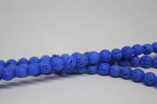 Lav Taşı Koyu Mavi Renkli 6mm/adet