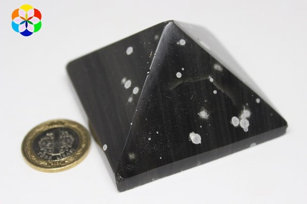 Obsidyen Taşı Piramit - 200gr Kusurlu - Görsel 2