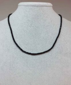 Oniks Taşı 3mm Kolye (Sabit Klipsli)