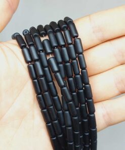 Oniks Taşı Kapsül Kesim 4.5x10mm Mat Dizi (52950)