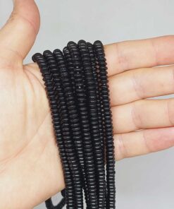 Oniks Taşı Rondela Kesim 2.5x6mm Parlak Dizi (52952)