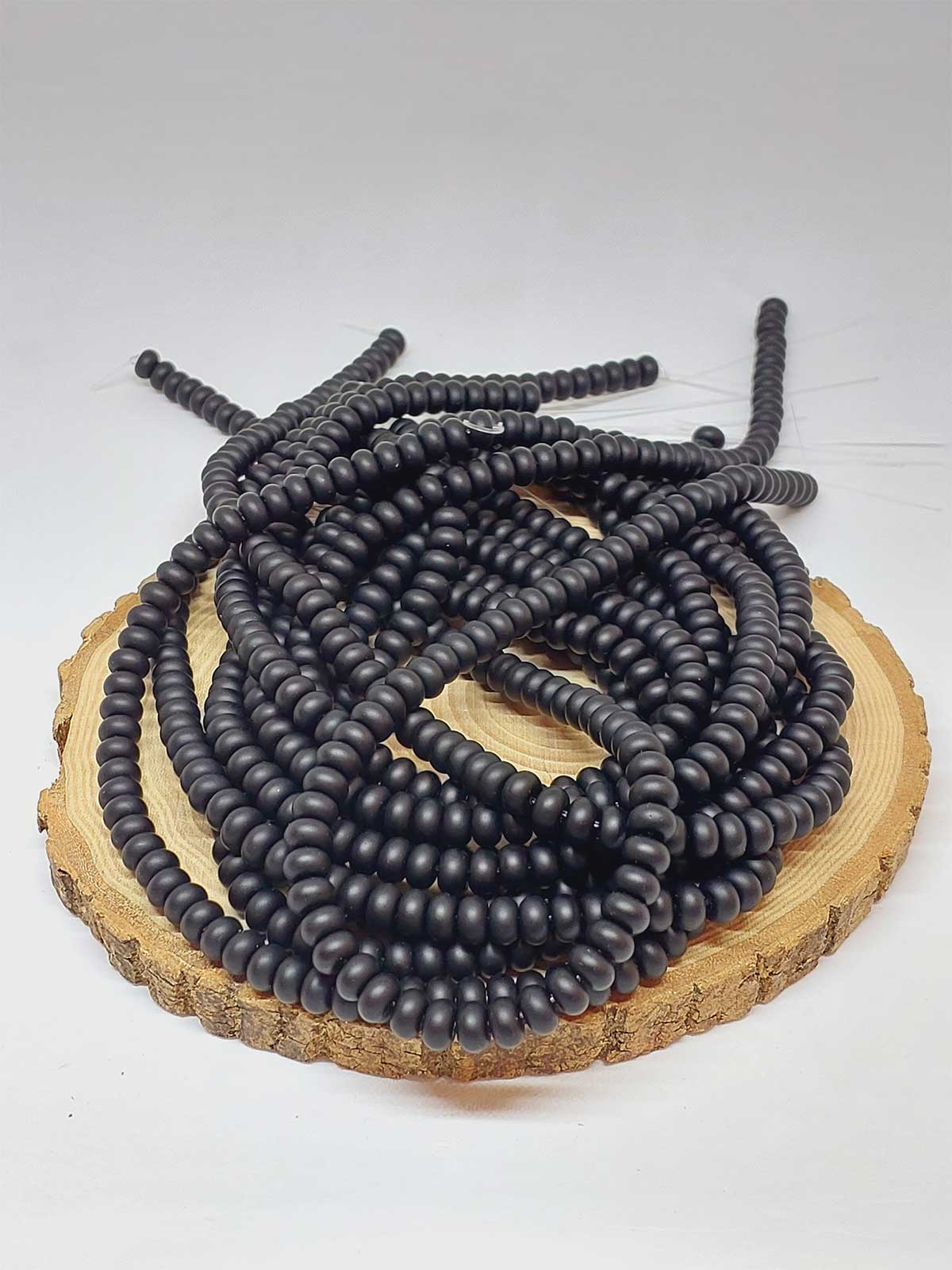 Oniks Taşı Rondela Kesim 4.5x7.5mm Mat Dizi (52948) - Görsel 3