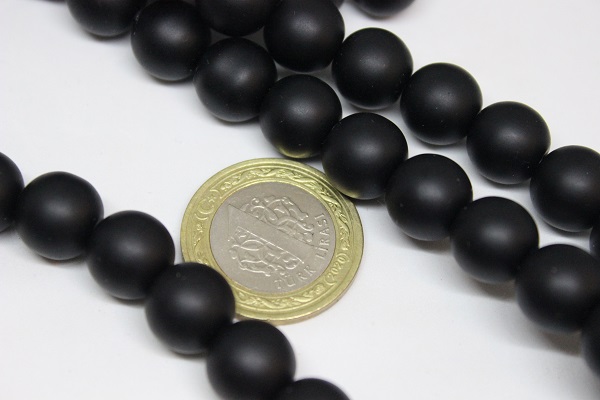 Onix (Oniks) Taşı Mat YARIM Dizi 12mm (18cm uzunluğundadır)