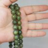 Çeyrek Dizi (9cm uzunluğundadır!) Peridot (Zebercet) Taşı Koyu Renk Çeyrek Dizi Faset Kesim 11-12mm Aralığı (52288)