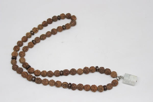 Ay Taşlı Rudraksha Tohum Dolama Bileklik 8mm - Görsel 3