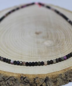 Turmalin Taşı Karışık Renkler Rondela Faset Kesim 3.5*2.5mm dizi