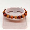 Hindistan Cevizi. Rudraksha & Kan Ağacı Unisex 10mm Ahşap Tasarım Bileklik (39665)