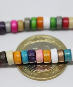 Alternative view of Ahşap Dizi Rondela Karışık Renkler