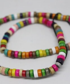 Ahşap Dizi Rondela Karışık Renkler