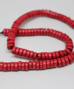 Ahşap Dizi Rondela Kırmızı