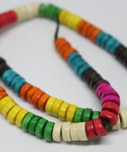 Çeyrek Dizi (9cm uzunluğundadır!) Ahşap Çeyrek Dizi Rondela Gökkuşağı