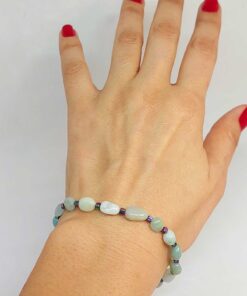 Amazonit Taşı Tasarım Bileklik (47146)