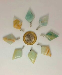 Alternative view of Amazonit Taşı Ok Ucu Şekilli Kolye Ucu (42635)