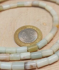 Alternative view of Amazonit Taşı Silindir Kesim 5.5x7.5mm Dizi (49318)