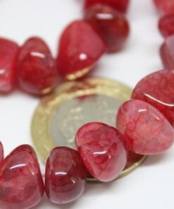 Akik Alacalı Koyu Pembe Tımbıl Taşlar/adet