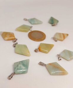 Amazonit Taşı Ok Ucu Şekilli Kolye Ucu (42635)