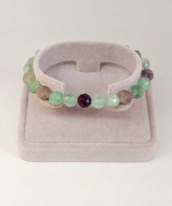 Florit Taşı Faset Kesim 8mm Unisex Bileklik (42570-tek)