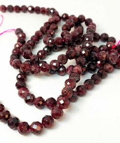 Alternative view of Lal (Granat) (Garnet) Taşı Faset Kesim 8mm/adet
