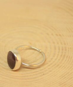 Alternative view of Lal (Granat) (Garnet) Taşı Ayarlanabilir Gümüş Yüzük