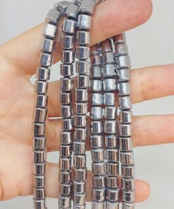 Hematit Taşı YARIM Dizi 6*6mm (48194) (18cm uzunluğundadır)