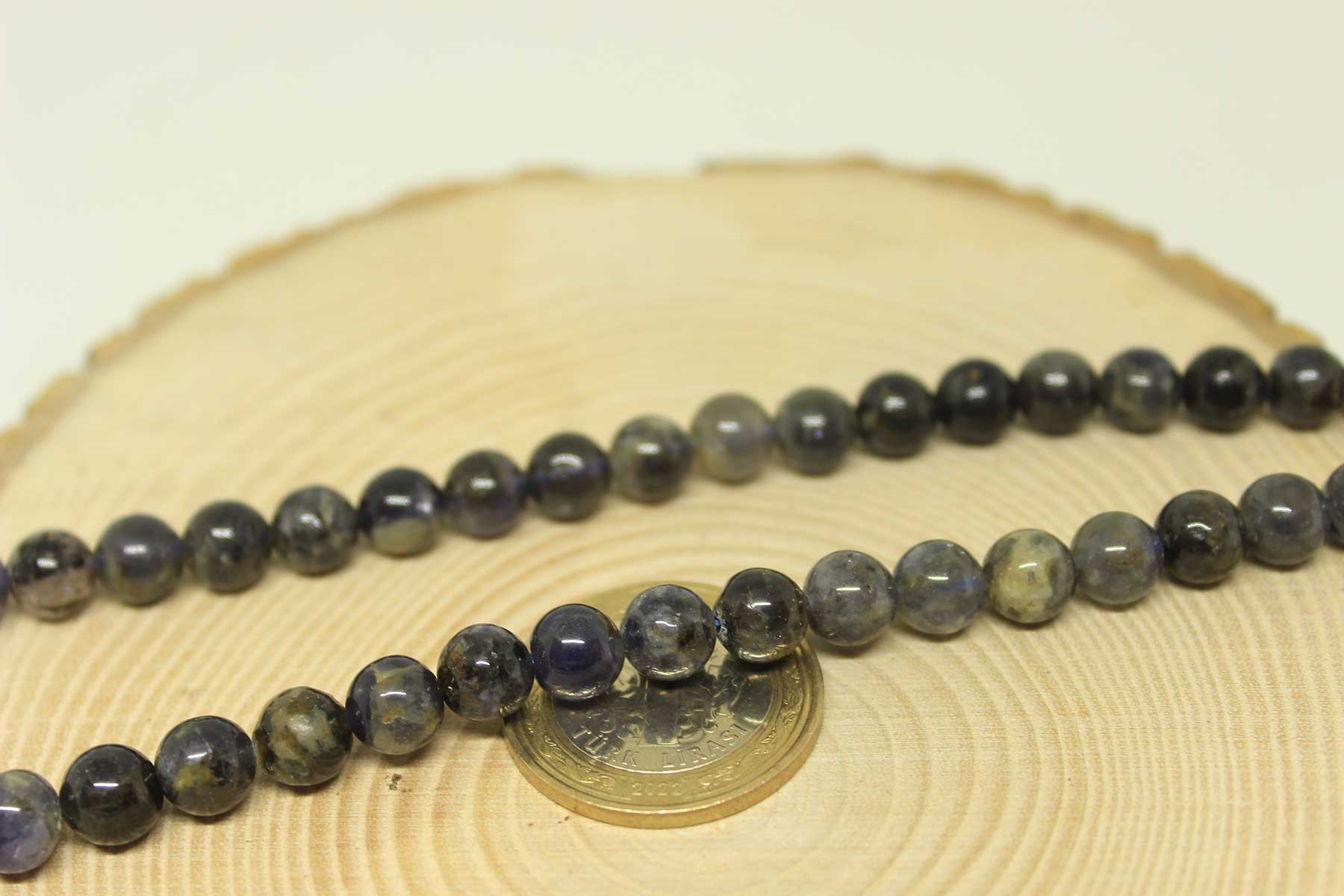 Su Safiri (İyolit) Taşı 8mm/adet